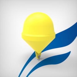 Spherical marker buoy - foamed