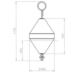 Diameter 500mm mooring buoy