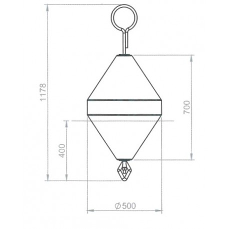 Diameter 500mm mooring buoy