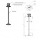 Aluminum Pole with lantern support