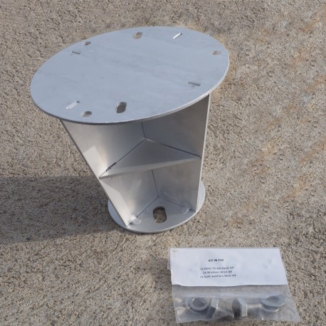 Radar reflector for cylindric mast